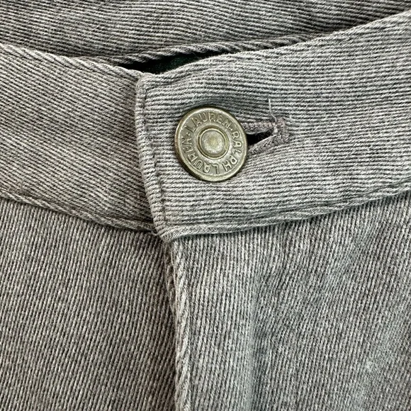 Lauren Ralph Lauren High Rise grey pants 100% Cotton,‎ Size 10, straight leg - Picture 5 of 7